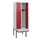 locker met bank,HxBxD 1950x600x815mm,2vak,vak B 300mm,cilinderslot