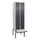 locker met bank,HxBxD 2120x600x815mm,2vak,vak B 300mm,draaigrendel