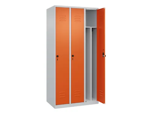 locker voor scheiding van kleding,HxBxD 1850x900x500mm,3vak