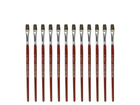 Penseel Kangaro Serie 121 plat Nr. 8 geitenhaar doos 12 stuks