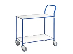 Tafelwagen,Draagverm. 150Kg,2Etage(S),Etage(S) Melaminecoating,Wit
