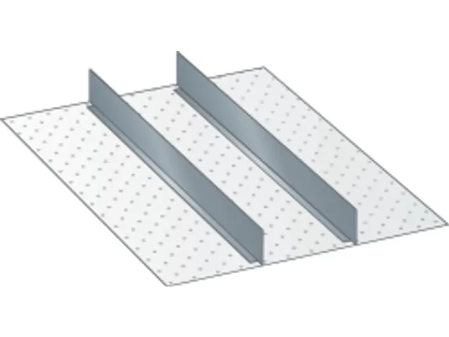 kit de compartimentage,2cloisons,p. face avant H 200mm tiroir 27x36 E