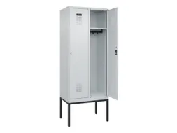 locker,HxBxD 2120x800x500mm,2vak,vak B 400mm,cil.-slot,voetonderstel