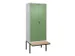 locker voor scheiding van kleding,HxBxD 2120x800x815mm,2vak