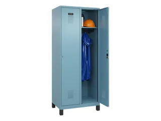 locker,HxBxD 1950x800x500mm,2vak,vak B 400mm,cil.-slot,voeten - 1