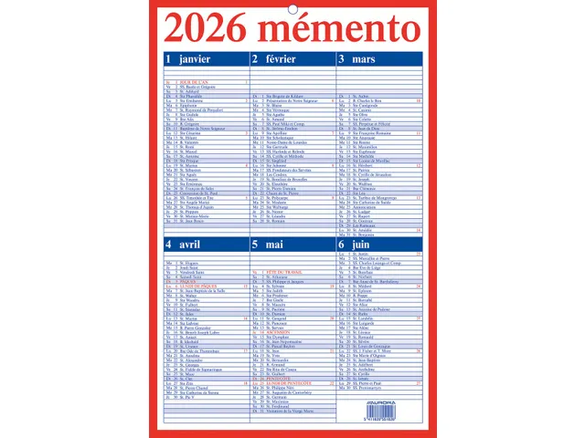 Memento 10 français, 2026