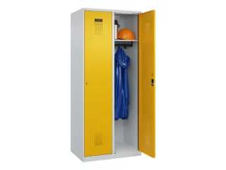 locker,HxBxD 1850x800x500mm,2vak,vak B 400mm,cil.-slot,staand op vloer - 1