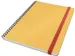 Cosy notitieboek spiraalbinding B5 gelijnd geel