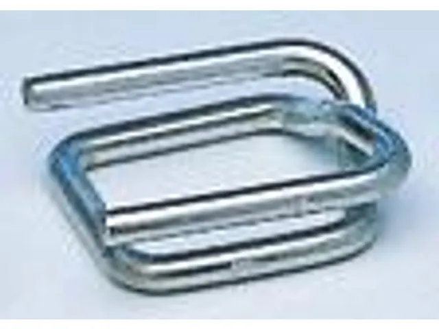 Boucles métalliques galvanisées pour feuillard polyester et composit