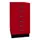 kantoor-ladekast HxBxD 670x349x432mm 6 laden romp kardinaalrood staal