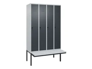 locker voor scheiding van kleding,HxBxD 2120x1200x815mm,4vak - 1