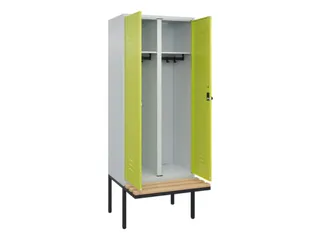 locker voor scheiding van kleding,HxBxD 2120x800x815mm,2vak - 2