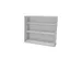 kantoorstelling,opbouwelement,HxBxD 1070x1200x445mm,MP-lichtgrijs