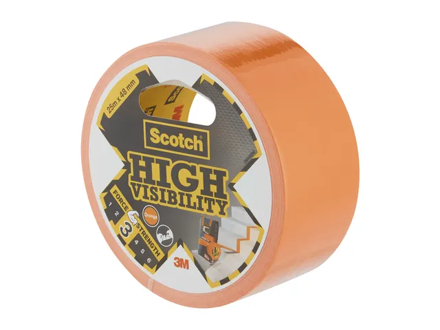 Plakband Scotch high visibility 48mmx25m oranje