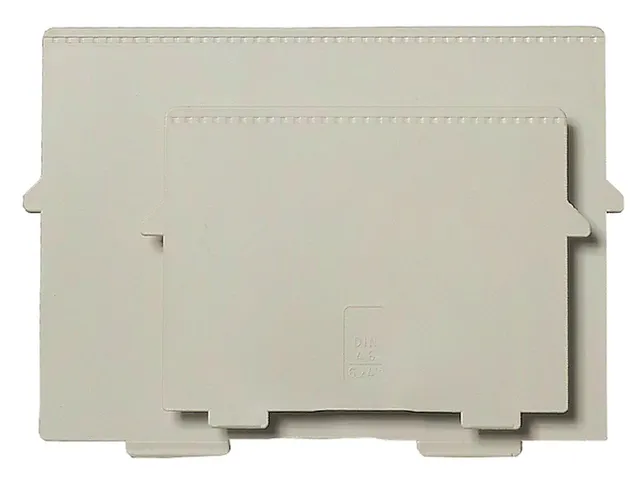 Scheidingsplaat Kaartenbak Multiform A4 Dwars Grijs