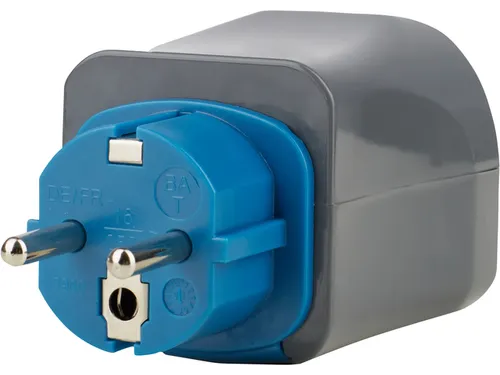 Reisstekker Brennenstuhl adapter wereld 150 landen met aarding zwart
