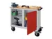 werkbank,verrijdbaar,HxBxD 915x1090x600mm,RAL7035,front RAL3000