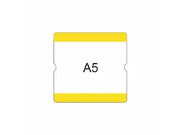 beschrijfbare hoes,markering HxB 216x231mm,PVC,geel