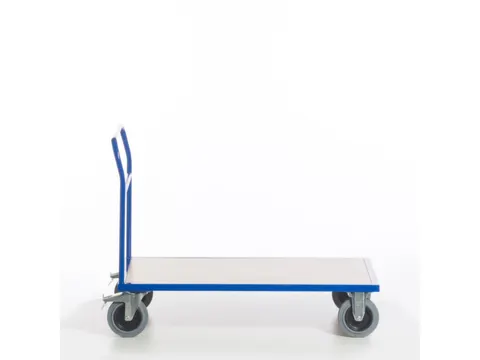 chariot avec barre de poussée force 500kg plateau Lxl 1200x800mm