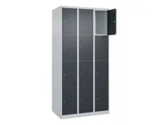 lockerkast,HxBxD 1850x900x500mm,3x4vakken,vak B 300mm,cil.-slot