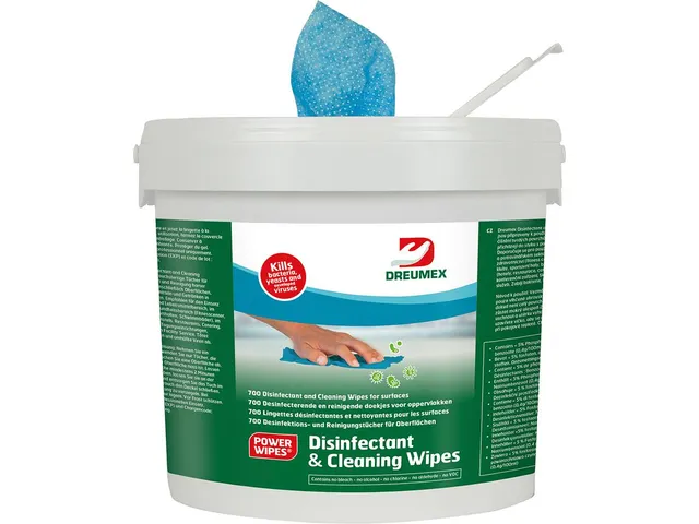 Dreumex Disinfectant & Cleaning Desinfectiedoekjes emmer 700 stuks