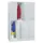 lockerkast,HxBxD 1850x1200x500mm,4x2vakken,RAL7035,front RAL6011