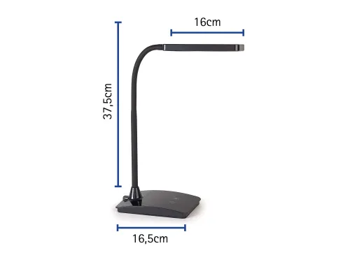 Bureaulamp MAUL Pearly LED voet dimbaar colour vario zwart