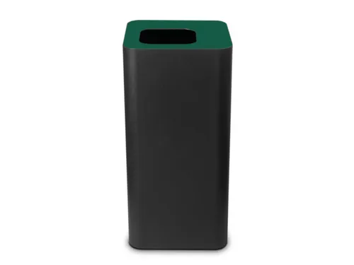 afvalbak,100l,HxBxD 800x385x385mm,romp staal zwart