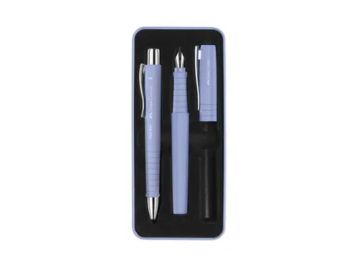 Balpen en Vulpen Faber-Castell Poly Pen in giftbox pale iris.