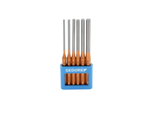 GEDORE 119 L ponsset,lange vorm,6stuks in PVC houder