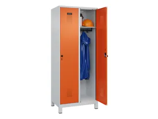 locker,HxBxD 1950x800x500mm,2vak,vak B 400mm,draaigrendel,voeten - 1