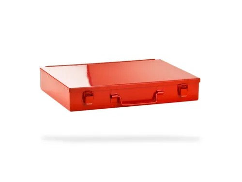assortimentskoffer,HxBxD 50x335x240mm,plaatstaal,koffer RAL3020
