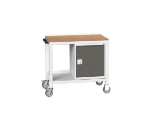 werkbank,verrijdbaar,HxBxD 930x1000x600mm,multiplexblad - 1