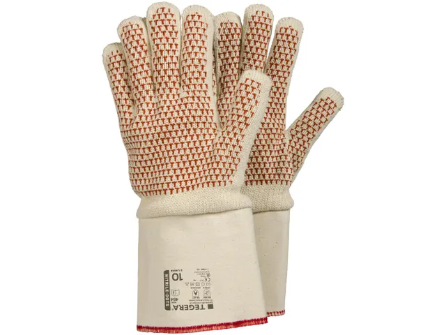 Tegera 484 hittebestendige handschoenen, rood/wit, maat 10, per 6 paar