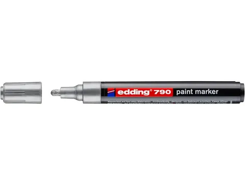 Paintmarker edding 790 op alcoholbasis 2-3mm zilver