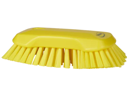 Vikan Hygiene extra grote handborstel extra harde vezels 230mm Geel