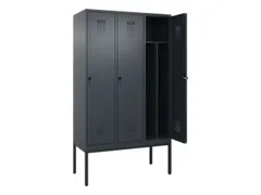 locker voor scheiding van kleding,HxBxD 2120x1200x500mm,3vak