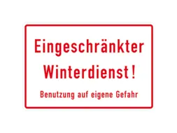 aanwijzingsbord,Beperkte winterdienst,aluminium gemerkt,gemoffeld