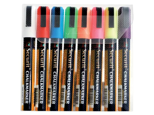 Krijtstift Securit Sma-510 Schuin Assorti 2-6mm Blister à 8st