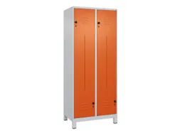 Z-garderobekast,HxBxD 1950x800x500mm,vak B 200/400mm,draaigrendel