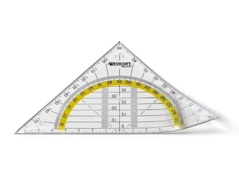 Equerre Westcott 14cm flexible transparent