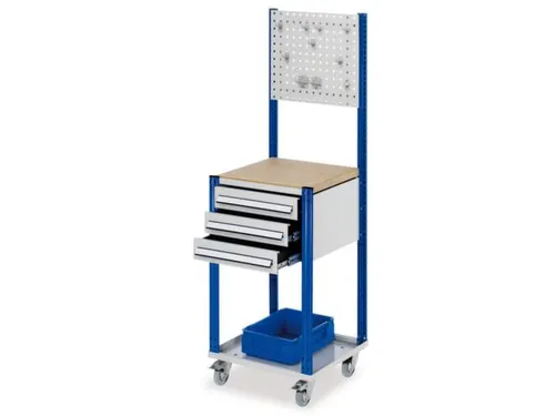 Verrijdbaar Werkstation 1730x500x500mm Met Geperforeerde Plaat