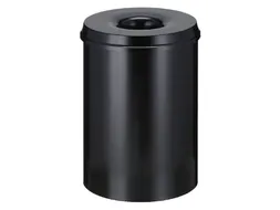 Papierbak met Vlamdover 30 liter 335mm x 47cm Zwart