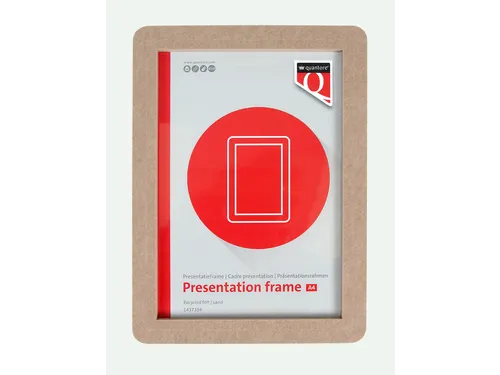 Presentatieframe Quantore A4 Vilt Zand gerecycled PET