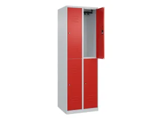 dubbeldekse locker,HxBxD 1850x600x500mm,2x2vak.,vak B 300mm - 2
