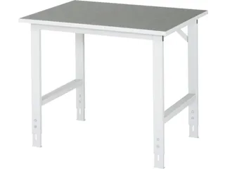 werkbank,HxBxD 760-1080x1050x800mm,houtblad,m. linoleumlaag - 1