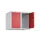 opzetkast,v. locker,2vak.,vak B 300mm,HxBxD 500x600x500mm,cilinderslot