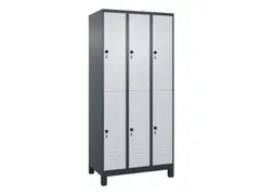 dubbeldekse locker,HxBxD 1950x900x500mm,3x2vak.,vak B 300mm