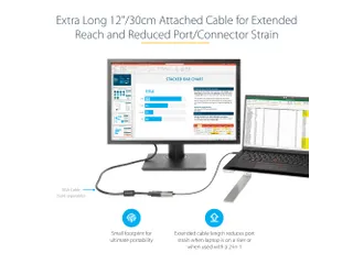USB C naar VGA Adapter 1080p USB Type-C naar VGA Adapter Dongle - 5