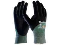 Handschoen Maxiflex Cut 34-8753, Maat 10 Nitril Groen Zwart
